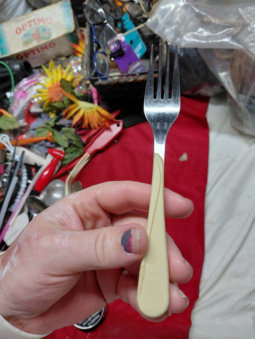 Fiesta Cream Handle Stainless Steel Dining Fork